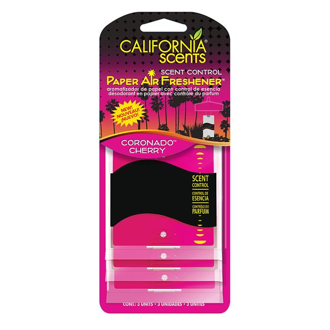 California Scents 100527 Palms Paper Coronado Cherry Air Freshener