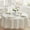 Ivory, variant on Ribbons and Bows Damask Spring Easter Holiday Tablecloth, White 60x102 Rectangle Wrinkle & Stain Resistant Table Cover