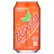 Zevia Soda Zero Calorie Orange Can, 6/12 Fl Oz