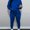 Royalblue, variant on Lovelywholesale Women's Drawstring Pocket Design Solid Tracksuit Set