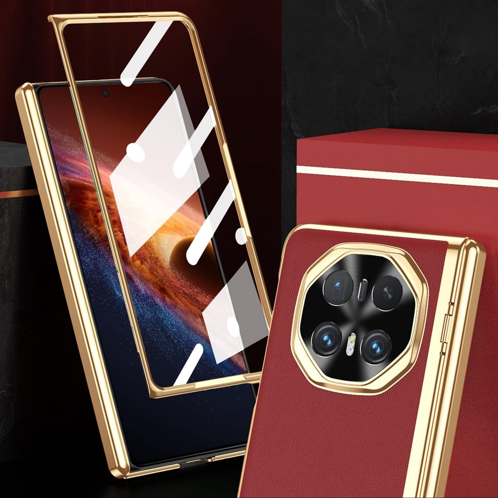 Case For Huawei Honor Magic V6, Electroplated Cover With Camera Protective Anti-Scratch Shell