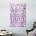 thumbnail image 1 of Mauve Decor Tapestry, Digital Guiloche Fractal Crystal Stylized Floral Ornamental Retro Design , Wall Hanging for Bedroom Living Room Dorm Decor, 40W X 60L Inches, Lilac Lavender, by Ambesonne, 1 of 2