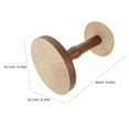 thumbnail image 6 of DRAFIDEEP Rustic Hat Display Stand For Home Decor Item Brown Solid Wood 1Pack, 6 of 8