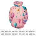 thumbnail image 2 of Colorful Hot Air Balloons And Flowers Men's Women New Sweatshirt Hoodie Men's Plus Size Sweatshirt Hooded Sweatshirt 3d Printed Street Men's Cloth, 2 of 6