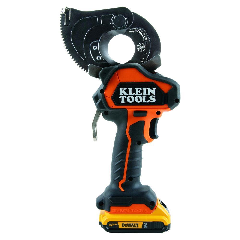 Klein Tools Battery-Operated Cu/al Closed-Jaw Cable Cutter 2 Ah