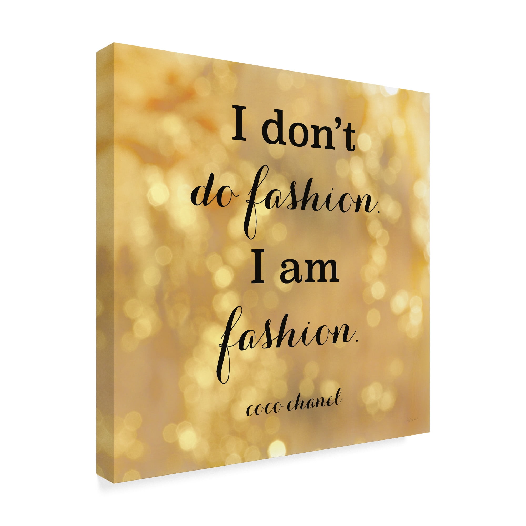 Trademark Fine Art 'Fashion Quotes III' Canvas Art by Sue Schlabach