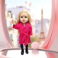 thumbnail image 6 of JVBTVB Toys, 18 Inch Winter Doll Velvet Vests Jacket Denim Jacket Three Piece Set Jumpsuit Reborn Doll Clothing AccessoriesHoliday Gifts, 6 of 6