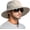 Beige, variant on Ludolm Sun Bucket Beach Hats for Men Women 3” Wide Brim UPF 50+ Fishing & Beach Hat,Beige