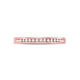 thumbnail image 2 of FB Jewels 14kt Rose Gold Womens Round Diamond Single Row Channel-set Wedding Band 1/10 Cttw, 2 of 4