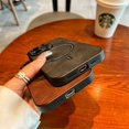 thumbnail image 3 of Luxury Matte Leather For Magsafe Magnetic Wireless Charge Case For iPhone 16 15 14 Plus 13 11 12 Pro Max X S XR Shockproof Cover Red For iPhone 14 ProMax, 3 of 6