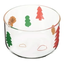 landege Clear Glass Salad Bowl Glass Bowl Glass Salad Mixing Bowl Serving Dessert Bowl Multi-use Fruit Bowl