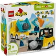 thumbnail image 3 of LEGO DUPLO Town 3 in 1 Construction Vehicles Toys for Toddlers - Learning & Pretend Play Set for Boys & Girls, Ages 2+ - Building Blocks for Fine Motor Skills Practice - Gift for Birthdays - 10475, 3 of 8