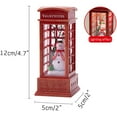 thumbnail image 4 of Christmas Telephone Box Luminous Lantern Christmas Snowing Lantern For Christmas Table Living Room Study Decoration, 4 of 6