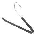 thumbnail image 3 of Open End Trouser Hangers Slack Pant Hanger with Non-Slip Foam Coated Black 5-Pack, 3 of 8