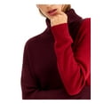 thumbnail image 3 of ALFANI Womens Purple Ribbed Long Sleeve Turtle Neck Sweater Size: M, 3 of 4