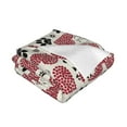 thumbnail image 3 of XMXT Throw Blanket, Heart Pet Paw Print Machine Washable Blankets for Sofa, 80 x 60 inches Multicolor, 3 of 9