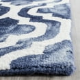 thumbnail image 4 of Safavieh Dip Dye Jolyon Geometric Wool Runner Rug, Navy/Ivory, 2'3" x 8', 4 of 9