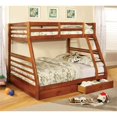 thumbnail image 2 of Bowery Hill Transitional Wood Twin over Full Bunk Bed in Oak, 2 of 8
