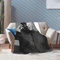 thumbnail image 6 of Bradley Cooper Blanket Flannel Soft Throw Blankets for Bedroom Livingroom Sofa Home 60""X50"", Black, 6 of 6