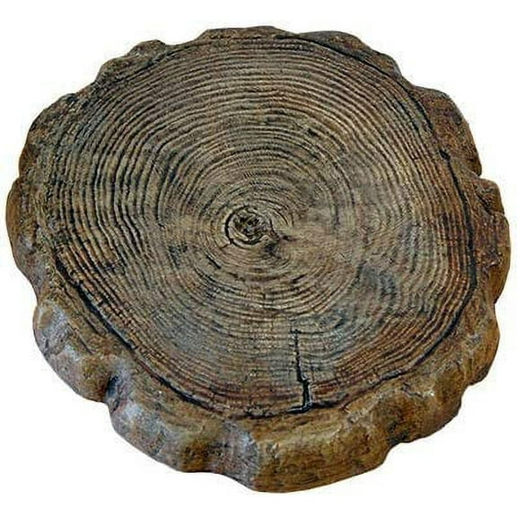 ANHXN Large Log Stepping Stone, Espresso