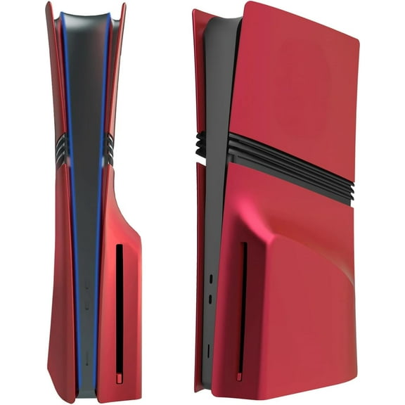 Faceplate Side Face Panel Shell Replacement Cover for PS5 Pro Digital Edition/Disc Drive Version Red (Disc Version)