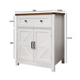 thumbnail image 7 of Jopath Farmhouse Storage Cabinet with 2 Door, Coffee Bar Buffet Sideboard with Drawer for Kitchen and Living Room White, 7 of 7