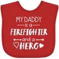thumbnail image 3 of Inktastic My Daddy is a Firefighter and a Hero Boys or Girls Baby Bib, 3 of 4
