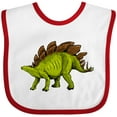 thumbnail image 3 of Inktastic Smiling Stegosaurus Boys or Girls Baby Bib, 3 of 4