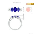 thumbnail image 4 of Angara Natural 0.8 Ct. Tanzanite with Tanzanite Classic Ring in Sterling Silver for Women (Ring Size: 11.5), 4 of 9