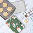 thumbnail image 5 of Yayeee Pot Holders Kitchen Heat Resistant with Pocket 7"x9.8" Cotton Oven Cooking Hot Pads, Christmas Santa, 5 of 7