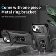 thumbnail image 2 of Allytech Shockproof Back Case for Apple iPhone 15, Military Grade Protective With Ring Holder Stand Compatible with Car Mount Anti-slip Hybrid Rugged Bumper Phone Cover for Men Boys -Black, 2 of 8
