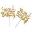 thumbnail image 1 of Paquete De 12 Decoraciones para Tarta Colcomx Púas para Cupcakes Pastel De Cumpleaños Feliz, 1 of 8