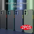 thumbnail image 3 of Buy 1 Get 1 Free, total of 2 PCS Ultra-Thin Matte PC Phone Case for iPhone 11 13 12 14 Pro Max Mini, Shockproof Bumper Case with Enhanced Grip, Anti-Scratch Protection, and Precise Cutouts for iPhone, 3 of 5