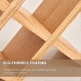 thumbnail image 4 of Wine Rack Countertop Wooden Wine Bottle Holder Rustic Free Standing Wine Storage Racks for Tabletop Display Cabinets, 4 of 5