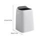 thumbnail image 4 of Kearding Cubo de basura de doble capa, cubo de basura sin tapa, caja de basura de plástico para oficina, sala de estar, cocina, hogar, dormitorio, Suministros de limpieza para el hogar Blanco 18L, 4 of 6