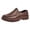 Brown, variant on Men's Slip On Loafers Comfortable Wide Toe Box Walking Shoes Slip On Platform Driving Moccasins for Daily Wear Black Size 8.5