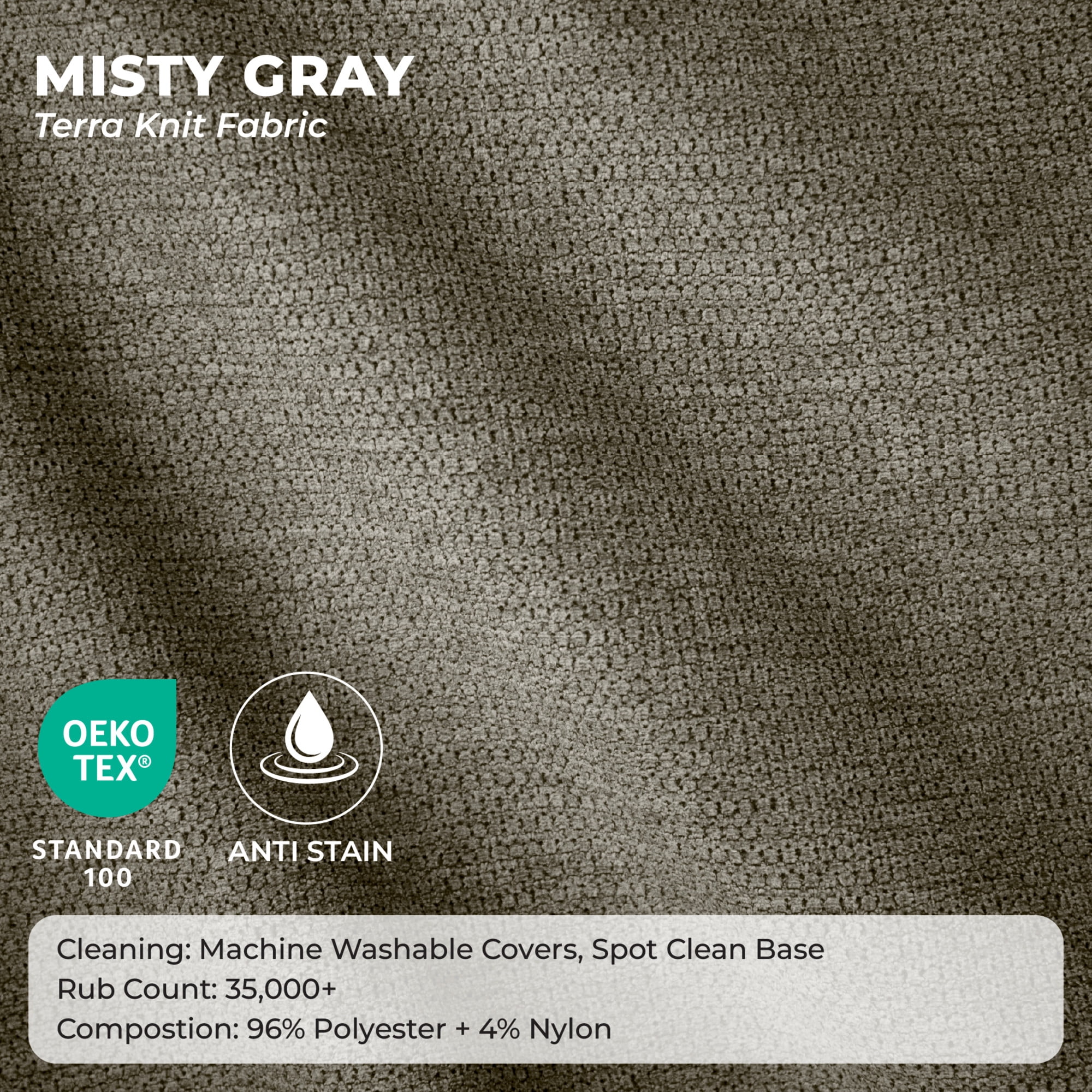 Big Joe Averra Sectional Corner Piece for Living Room, Misty Gray