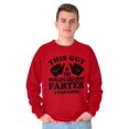 thumbnail image 5 of This Guy Worlds Greatest Farter Funny Men's Crewneck Sweatshirt Brisco Brands 5X, 5 of 6