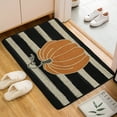 thumbnail image 3 of TSV 23.5x15.5'' Bath Rug Slip-Resistant, Polyester Soft Absorbent Mat Pumpkin Carpet for Indoor Outdoor, 3 of 6