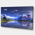 thumbnail image 2 of 3D Rendered Mountains and Lake - Landscape Canvas Art Print, 2 of 4