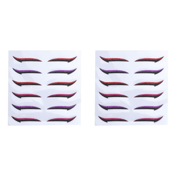 12 pares pegatinas de delineador reutilizable cintas de párpado doble pegatinas de maquillaje de ojo
