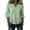 Green, variant on Tops for Women Trendy Plus-Size V-neck Sequined 3/4t Sleeve Solid Color Casual, Size L-5XL