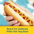thumbnail image 3 of Sunbeam Hot Dog Buns, Enriched White Bread Hot Dog Buns, 8 Count, 12 oz, Shelf-Stable, 3 of 15