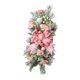 thumbnail image 5 of Corona de lágrima, corona Artificial, decoración de pared Floral Artificial con lazo, corona de puerta delantera para habitación interior y exterior Rosa, 5 of 9