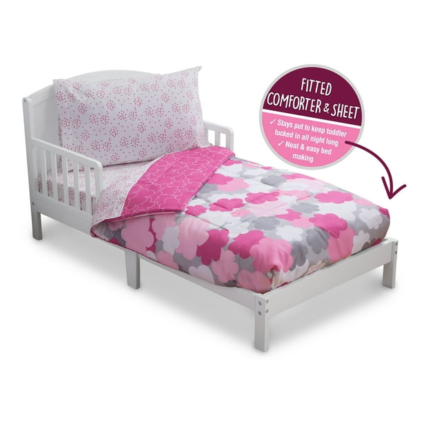 There are 25044 grey toddler bedding for sale on etsy, and they cost $55.68 on average. delta children reversible girls toddler 4 piece bedding set fitted sheet flat top sheet w elastic bottom fitted comforter w elastic bottom
