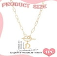 thumbnail image 2 of 304 Stainless Steel Letter Pendant Necklaces Lead Free & Nickel Free & Cadmium Free Letter D 17.52 inch(44.5cm)~18.90 inch(48cm) Letter: 12.5x10.5mm, 2 of 4