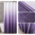 thumbnail image 6 of Dark Purple Shower Curtain Sets for Bathroom Accessories Fabric Polyester Waterproof Modern Shower Curtain Liner with 12 Hooks, 6 of 8