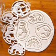 thumbnail image 3 of Dinosaur Cookie Fossil Cookie Cutter 4Pc Dinosaur Bone Fossil Mold for Baking Enthusiasts, 3 of 5
