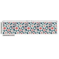 thumbnail image 3 of Underwater Fabric by the Yard, Starfish and Sea Urchins Circle Doodle Marine Life Exotic Ocean, Upholstery Fabric for Dining Chairs Home Decor Accents, Dark Coral and Pale Blue by Ambesonne, 3 of 5