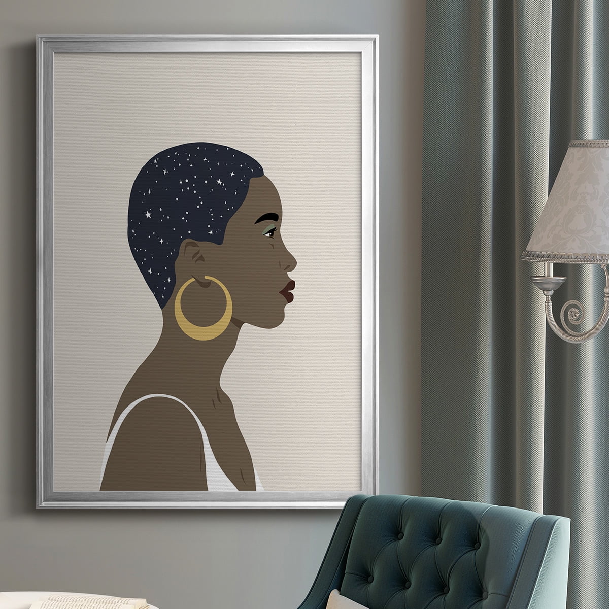 Heavenly Hair IV Premium Framed Print - Ready to Hang